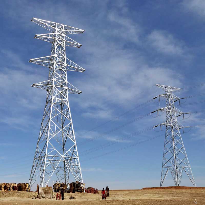 Sinklənmiş Buynuz Polad Elektrik Qülləsi