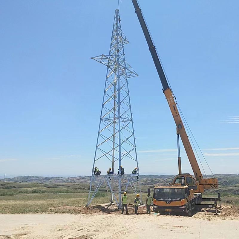 Sinklənmiş Elektrik Transmissiya Polad Boru Qülləsi