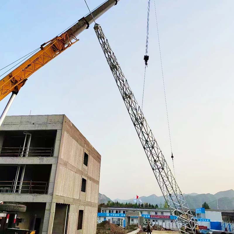 İsti Daldırma Galvanizli GFL Dörd Bucaqlı Polad İldırımdan Mühafizə Qülləsi